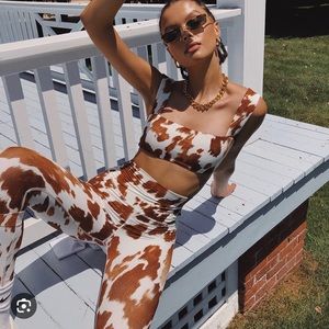 - WeWoreWhat Cowhide Workout bottoms